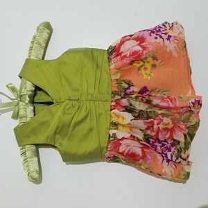 3/$25 A.T.U.N. Toddler Girl Green Floral Dress